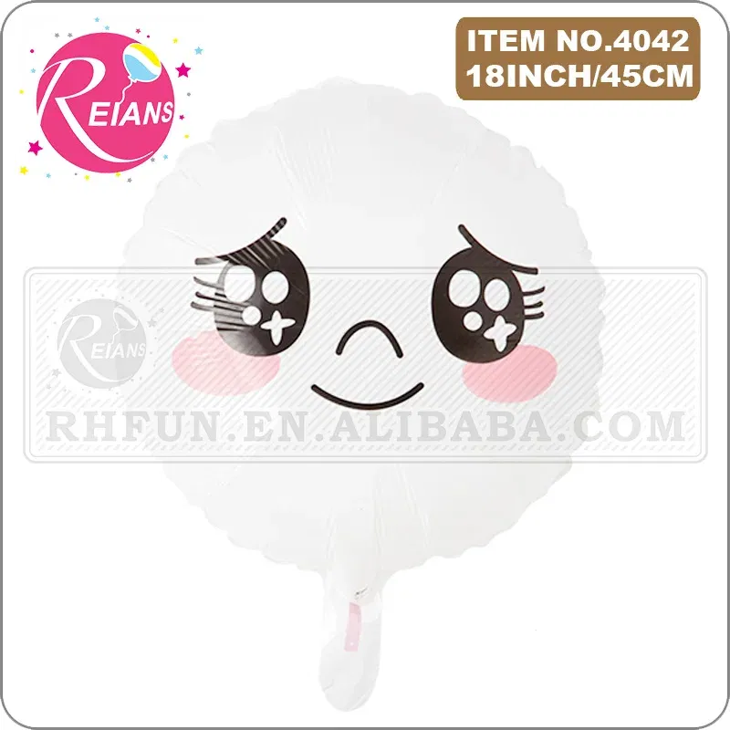 Color: MINT GREEN - Cartoon Animal round shape Cute Bear Friend Balloon Rabbit For Children Birthday Party Baby Shower Supplies ballon baloon globos