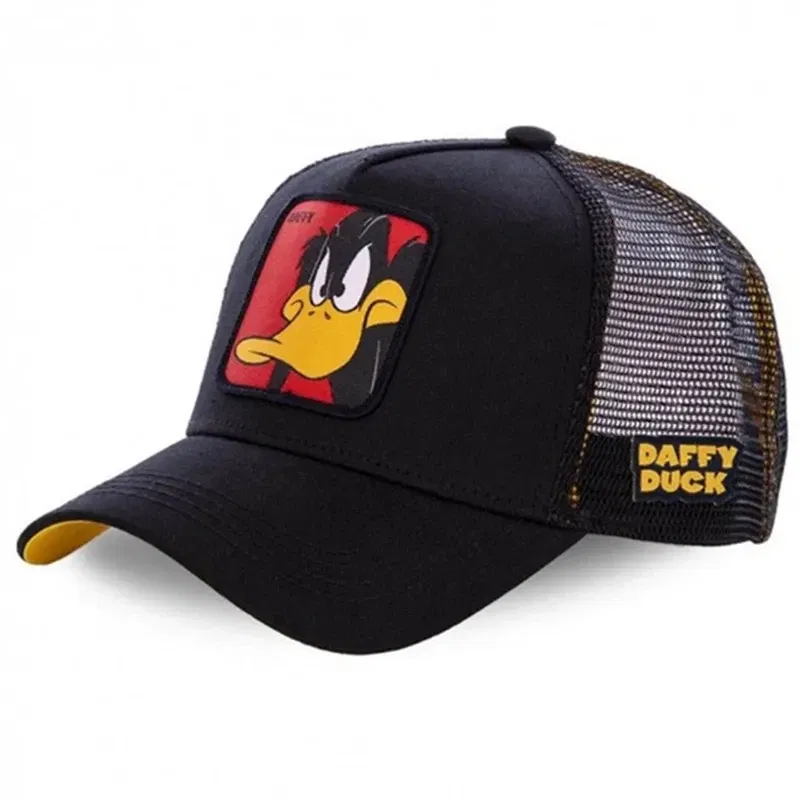 Color: DARK GRAY, Size: Adjustable - Hot Sale Unisex Anime Cartoon Cap High Quality Patch Draw Baseball Cap Men Trucker Hat