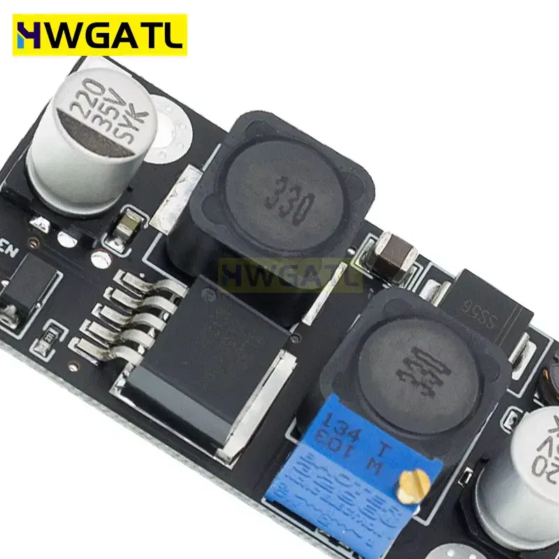 Color: Khaki - XL6019 DC-DC Booster Module Power supply Module Output Adjustable Super LM2577 XL6009 step-up module output 5V 12V 24V adjustabl