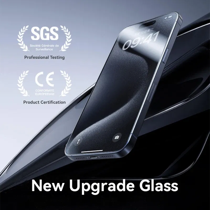 Bundle: Screen Protectors & Back Screen Protectors, Material: Anti Peeping - Joyroom 1/2/3pcs Tempered Glass For iPhone 16 15 14 13 12 11 Pro Max Screen Protector For iPhone 16 Full Screen Protective Glass