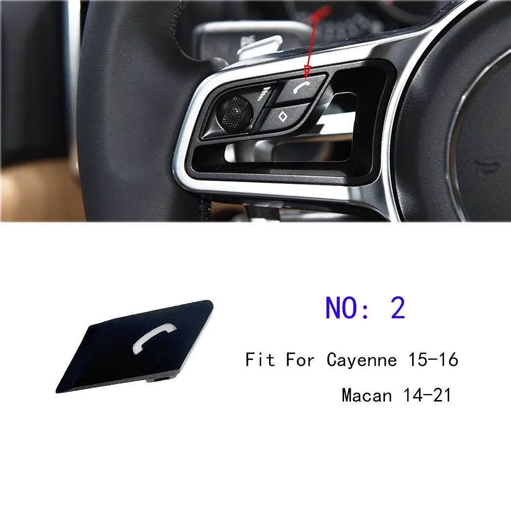 Color: WHITE - ESIRSUN Steering Wheel Multi-function Button Volume Adjustment Phone Switch Button For Porsche 2015-16 Cayenne 2014-21 Macan