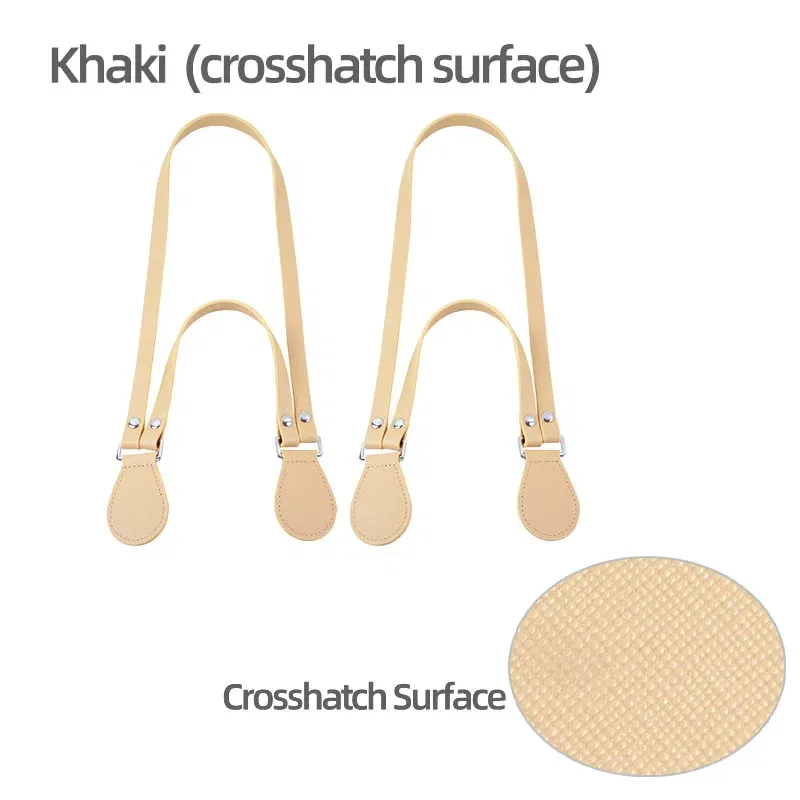 Color: MULTI - New Long Short Leather Handheld Single Shoulder One-Piece Straps Handles O Bag Accessories Multifunctional Strap for Obag