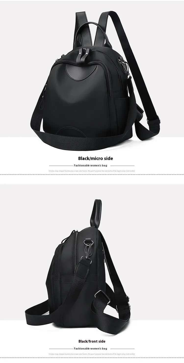 Large Capacity Travel Women's Casual Oxford Cloth Backpack