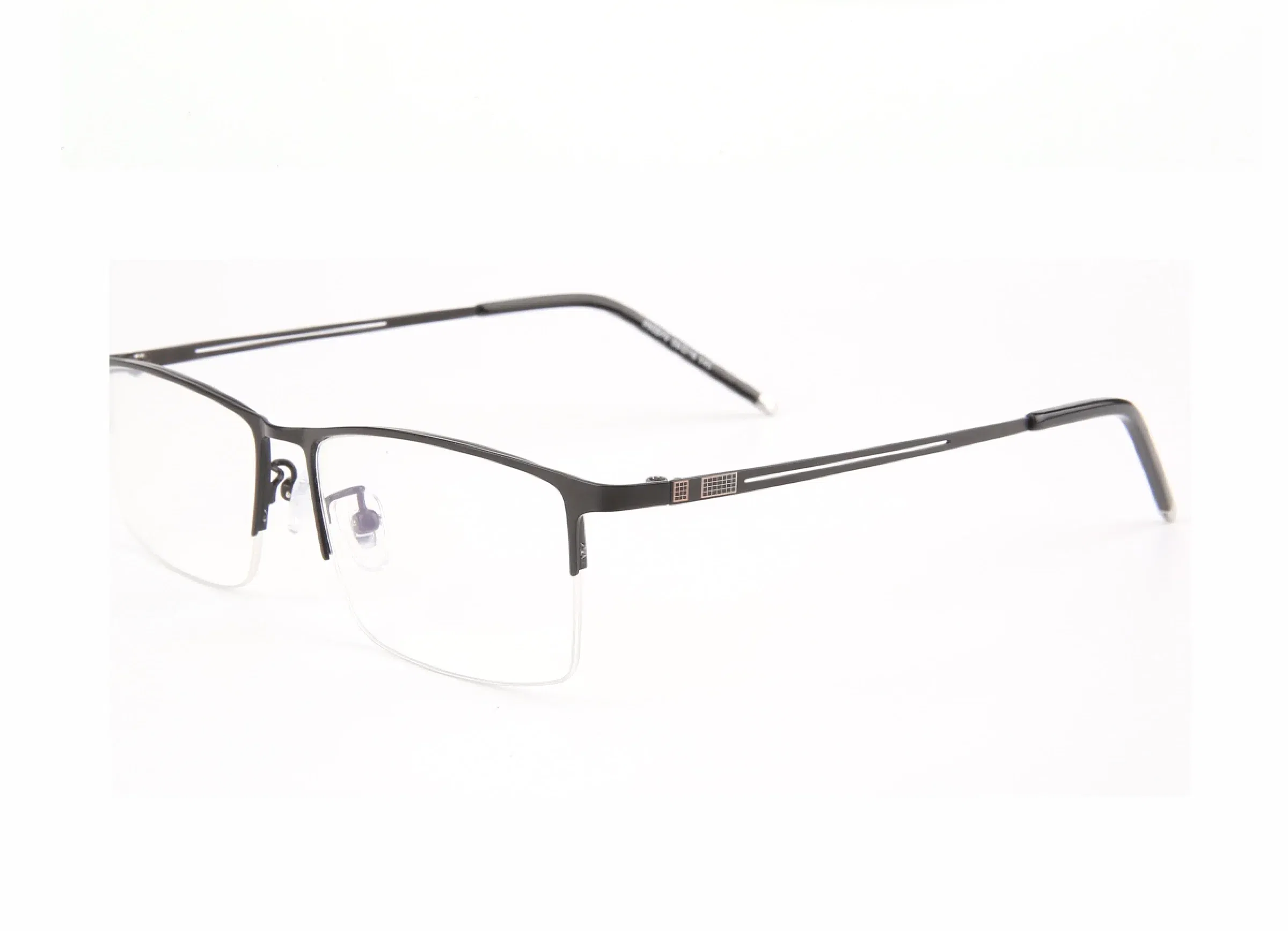 Frame Color: green, Eye Prescription: +400 - Sun Photochromic Finished Myopia Glasses Women Men Metal Half Frame Chameleon Short-sight Eyewear0 -0.5 -0.75 -1.0 To -6.0