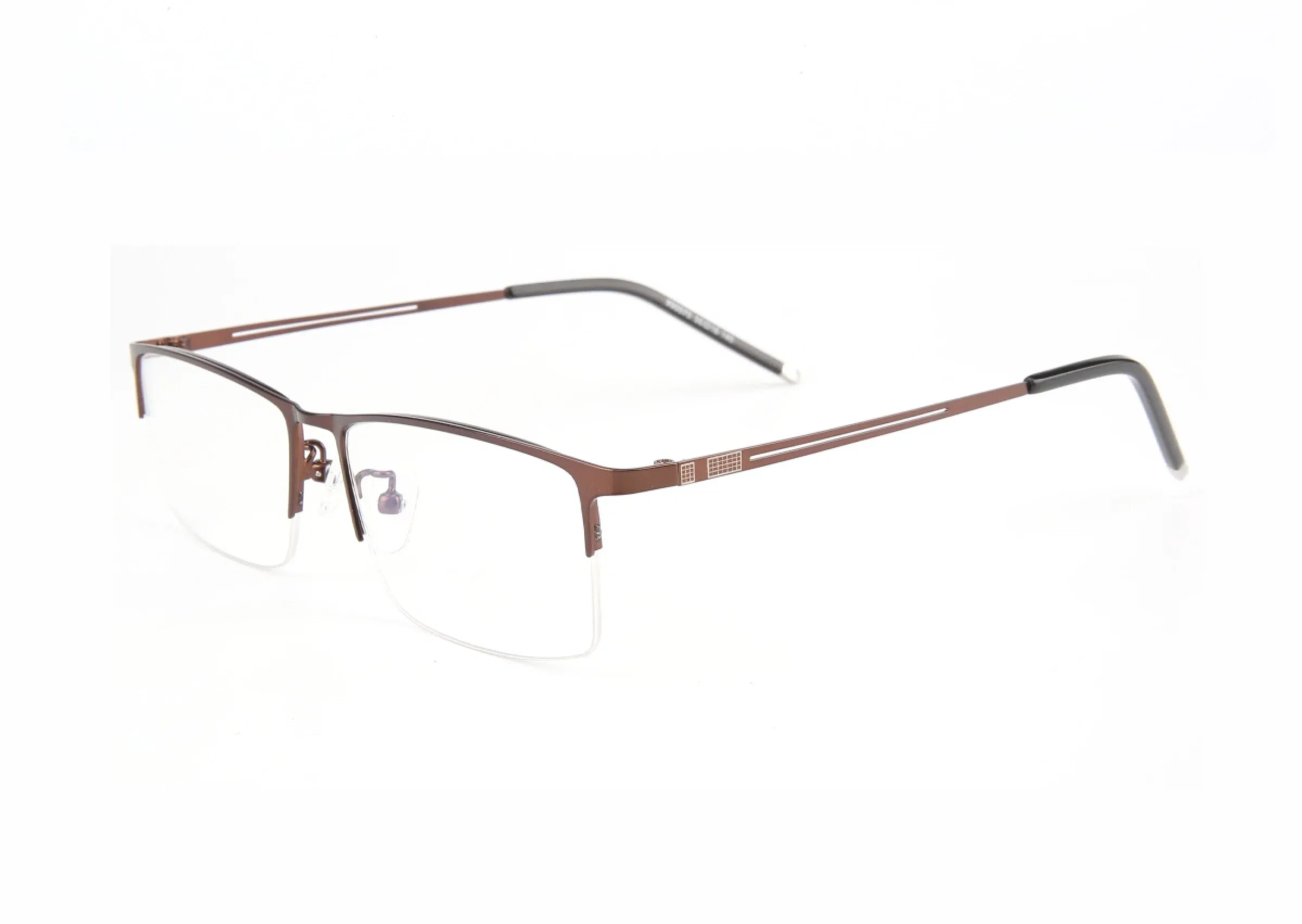 Frame Color: green, Eye Prescription: +400 - Sun Photochromic Finished Myopia Glasses Women Men Metal Half Frame Chameleon Short-sight Eyewear0 -0.5 -0.75 -1.0 To -6.0