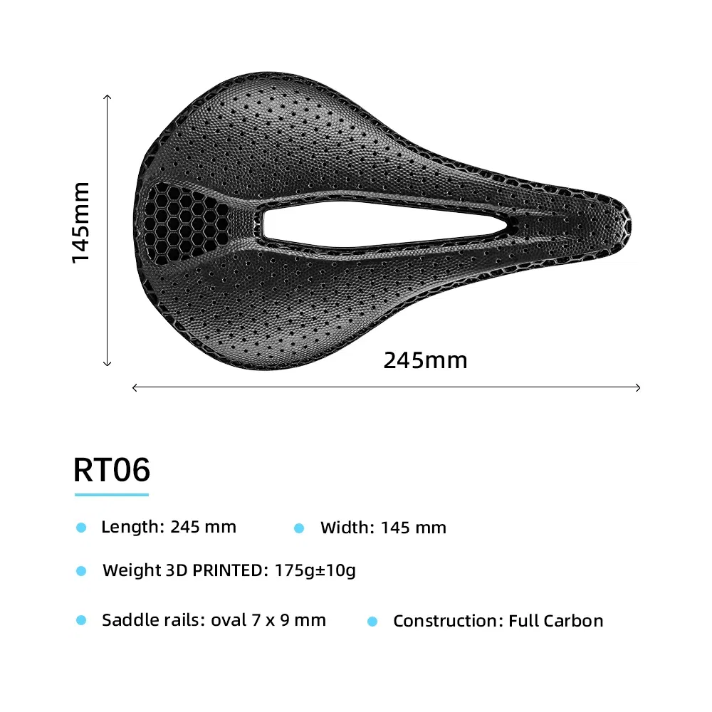 Color: PURPLE - RYET Carbon Bicycle Saddle 3D Printed Saddle EVA Saddle Ultralight Bike Seating Triathlon Road MTB Mountain Gravel Cycling Parts
