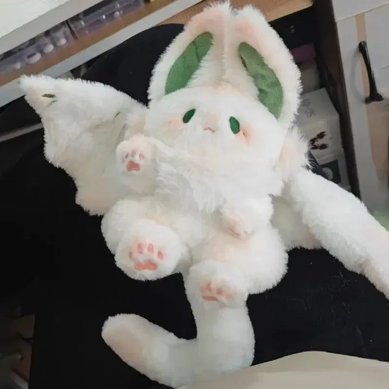 Color: WHITE, Height: 0-10cm - Bat Plush Toy manta Kawaii Animal Creative Plushie Stuffed Pillow Soft Kid Toy Girl Women Gift