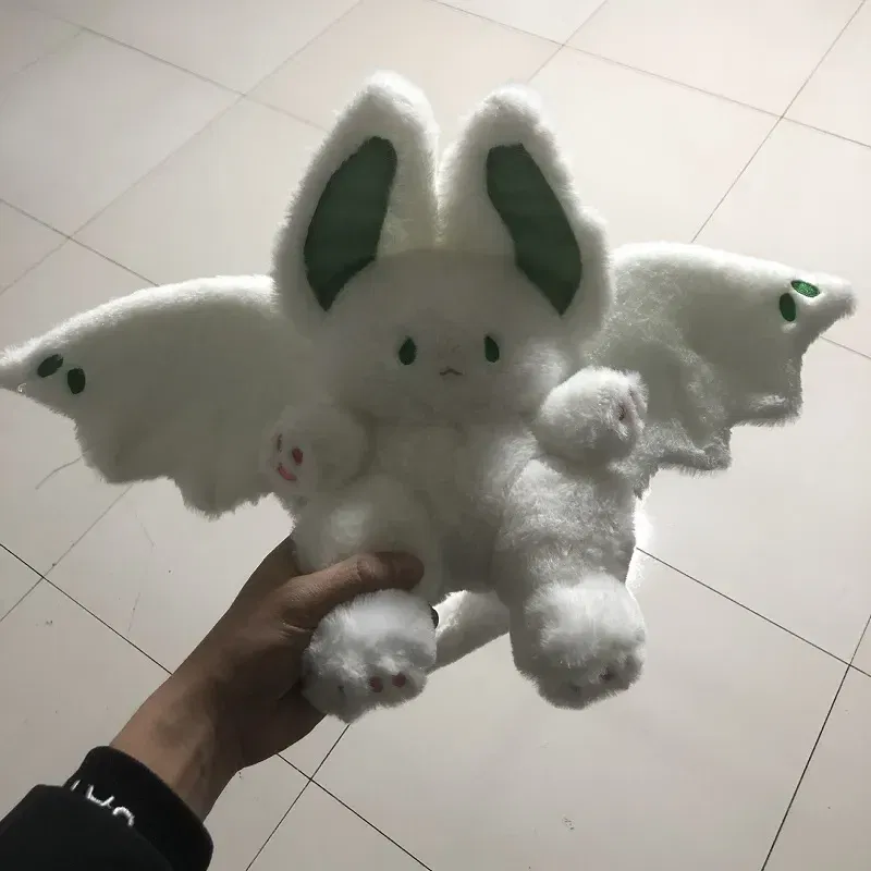 Color: WHITE, Height: 0-10cm - Bat Plush Toy manta Kawaii Animal Creative Plushie Stuffed Pillow Soft Kid Toy Girl Women Gift