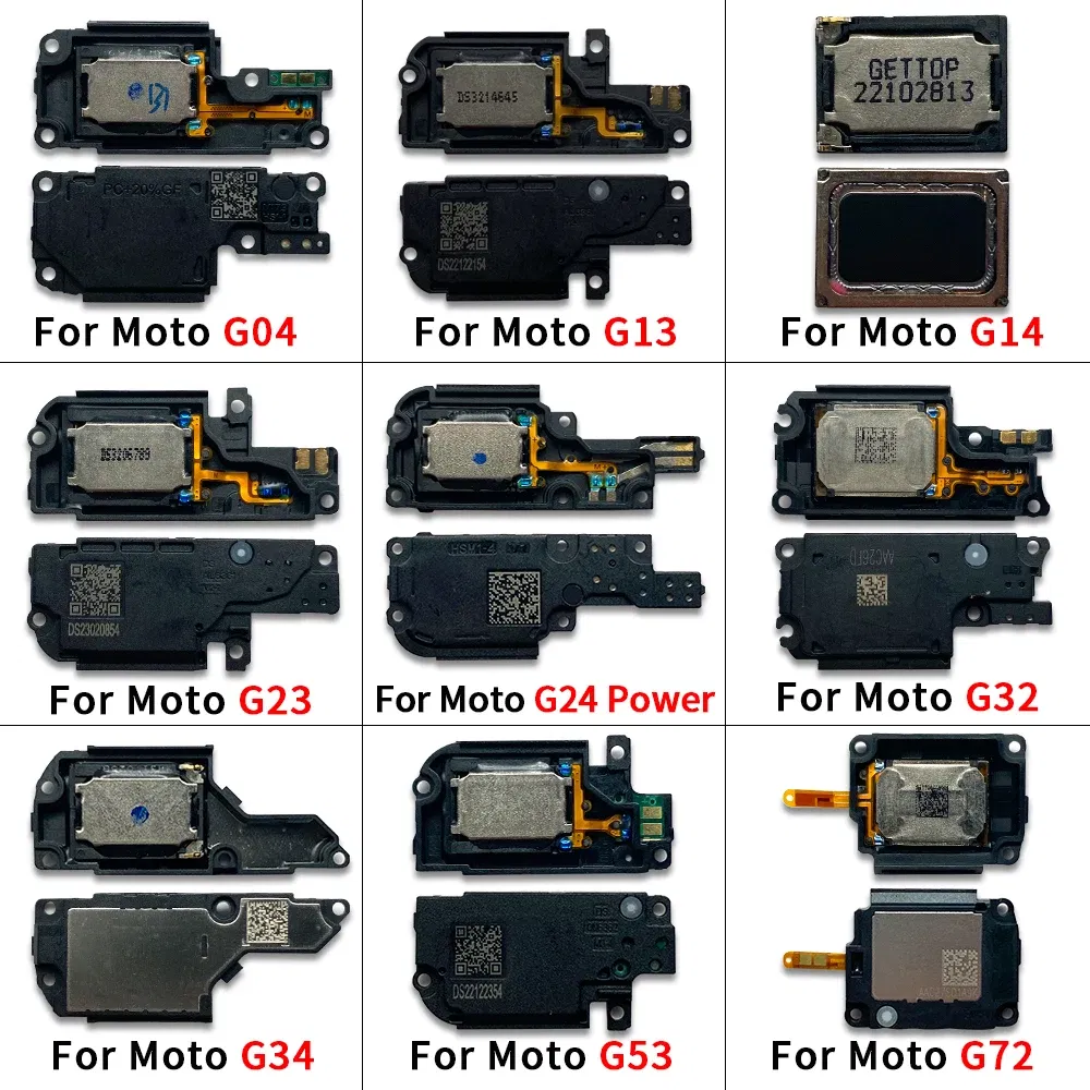 Color: black - 10Pcs, Loud Speaker Buzzer Ringer Accessories For Motorola Moto G13 G23 G53 G04 G14 G24 G34 G54 G40 G22 G32 G52 G72 G73 G42 G82