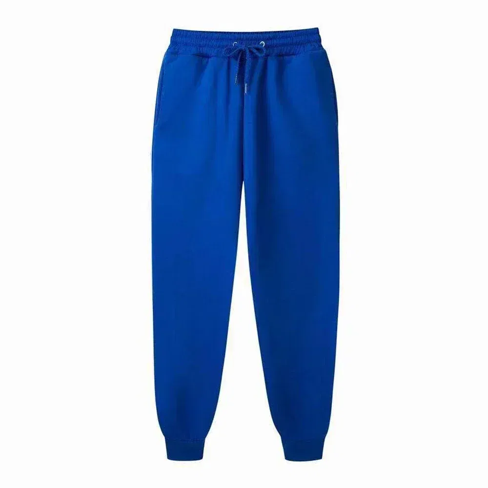 Color: Clear, Size: XXXL - Men's Casual Sweatpants Fleece Sports Pants Unisex Fashion Solid Loose Trousers Streetwear Autumn Winter Jogging Fitness Pants