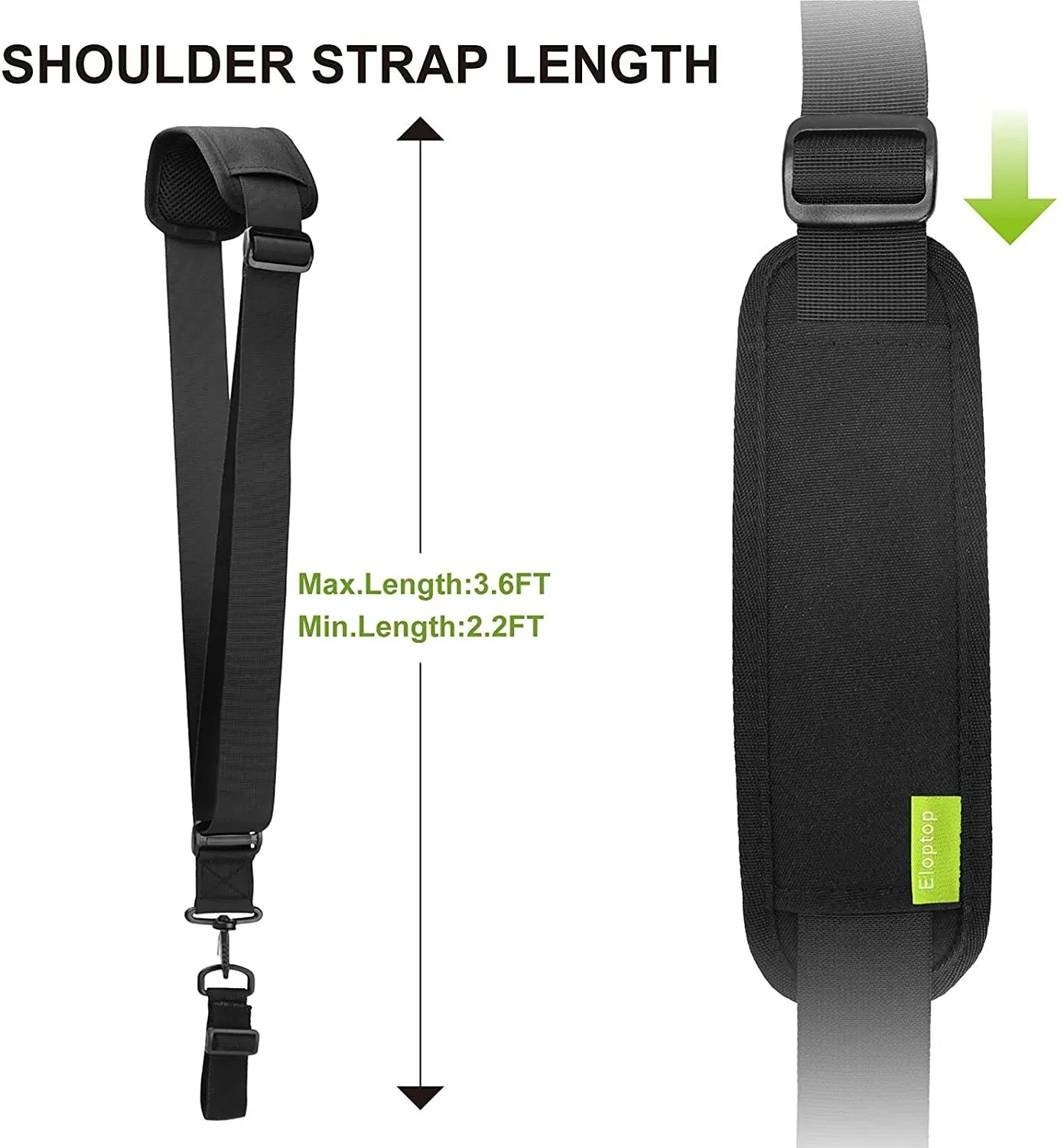 Lawn Machine Side Hanging Black Strap