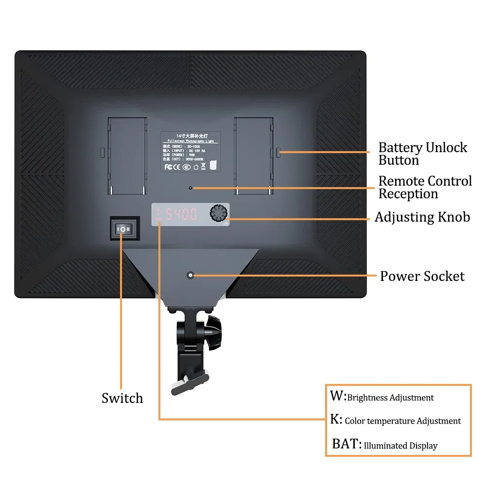 Color: WHITE, Ships From: CHINA - 14'' LED Video Light Photography Selfie Dimmable Panel Lighting Photo Studio Live Stream Fill Lamp Three Color With Tripod Stand