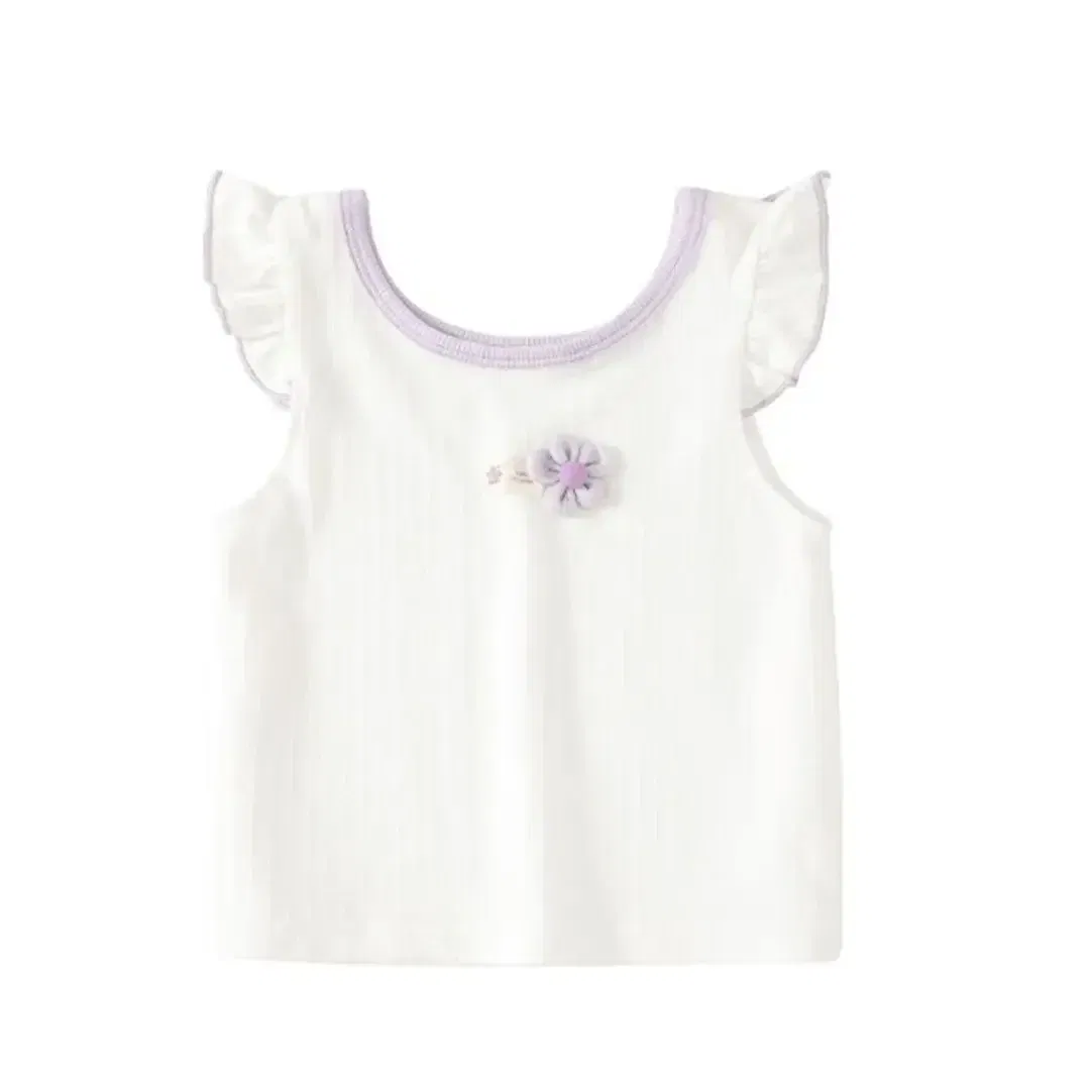Color: WHITE, Kid Size: 9M - New Girls' Camisole Vest Summer Thin Children's Sleeveless T-shirt Baby Small Flying Sleeve Top Girls Summer Clothing