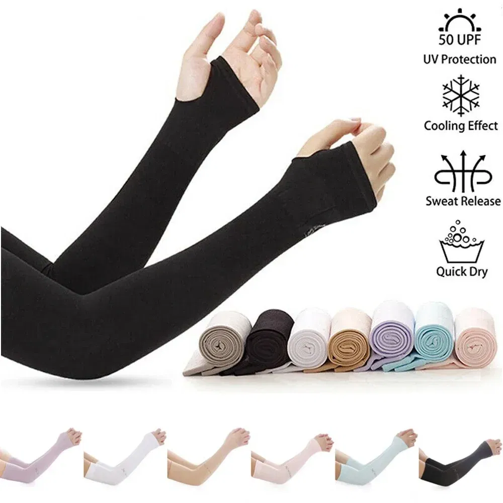 Color: Pink - Unisex Arm Guard Sleeve Warmer Women Men Sports Sleeves Sun UV Protection Hand Cover Support Running Fishing Cycling Ski