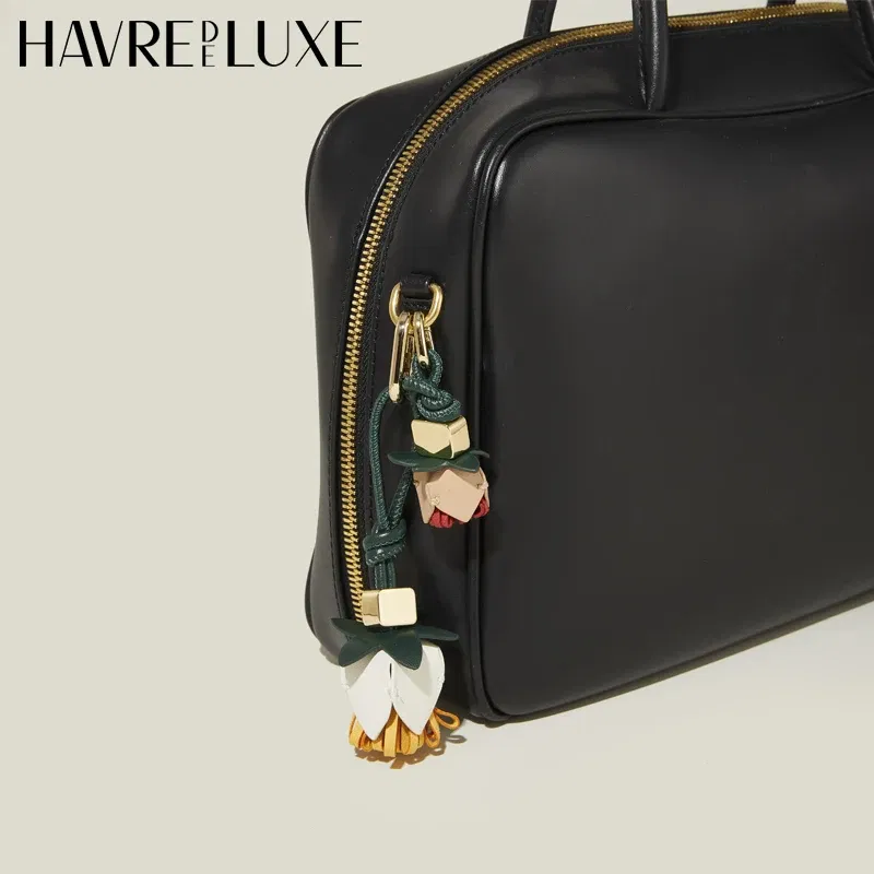 Color: Pink - New color matching exquisite small bag charm keychain shoes accessories handmade DIY limited bag small pendant