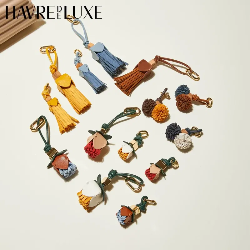 Color: Pink - New color matching exquisite small bag charm keychain shoes accessories handmade DIY limited bag small pendant