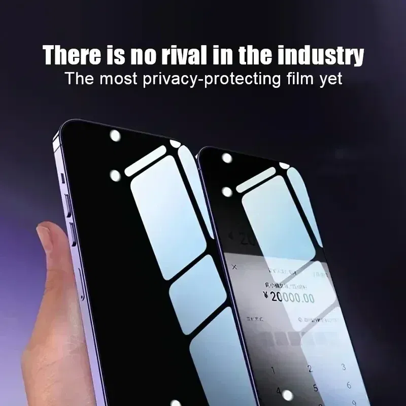 Color: black, Bundle: Bundle12, Material: Anti Peeping - Privacy Peeping Anti-Spy Tempered Glass Film for OnePlus 12 13R 11 9RT 8 7T 10 Pro Screen Protector Add Install Dust Removal Kit