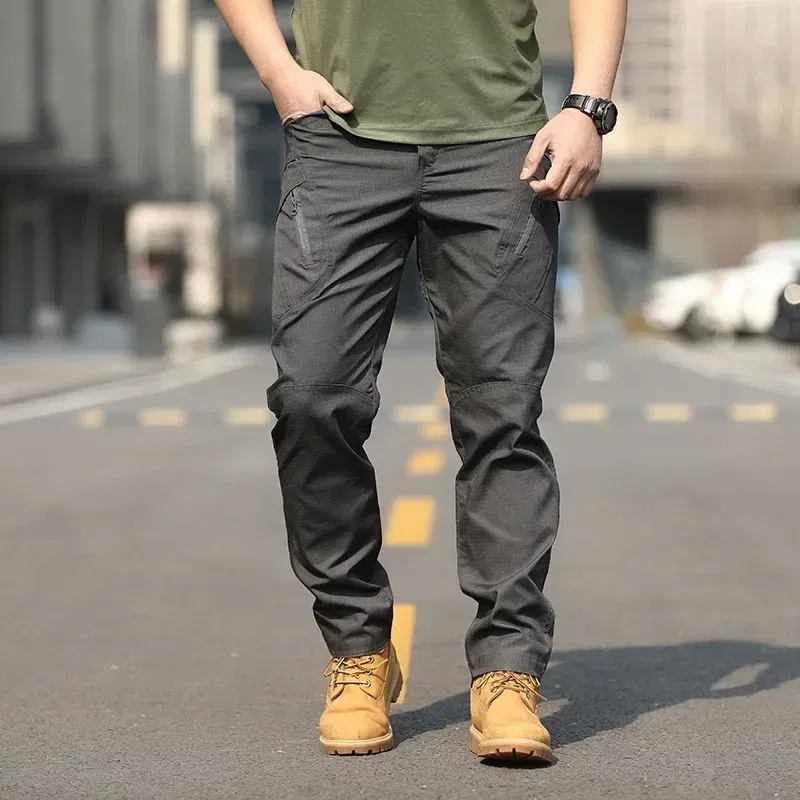 Color: Red, Size: XL - Archon X9 Tactical Pants Slim Fit Waterproof Camouflage Training Pants Spring Autumn Breathable Waterproof Overalls Loose Wear