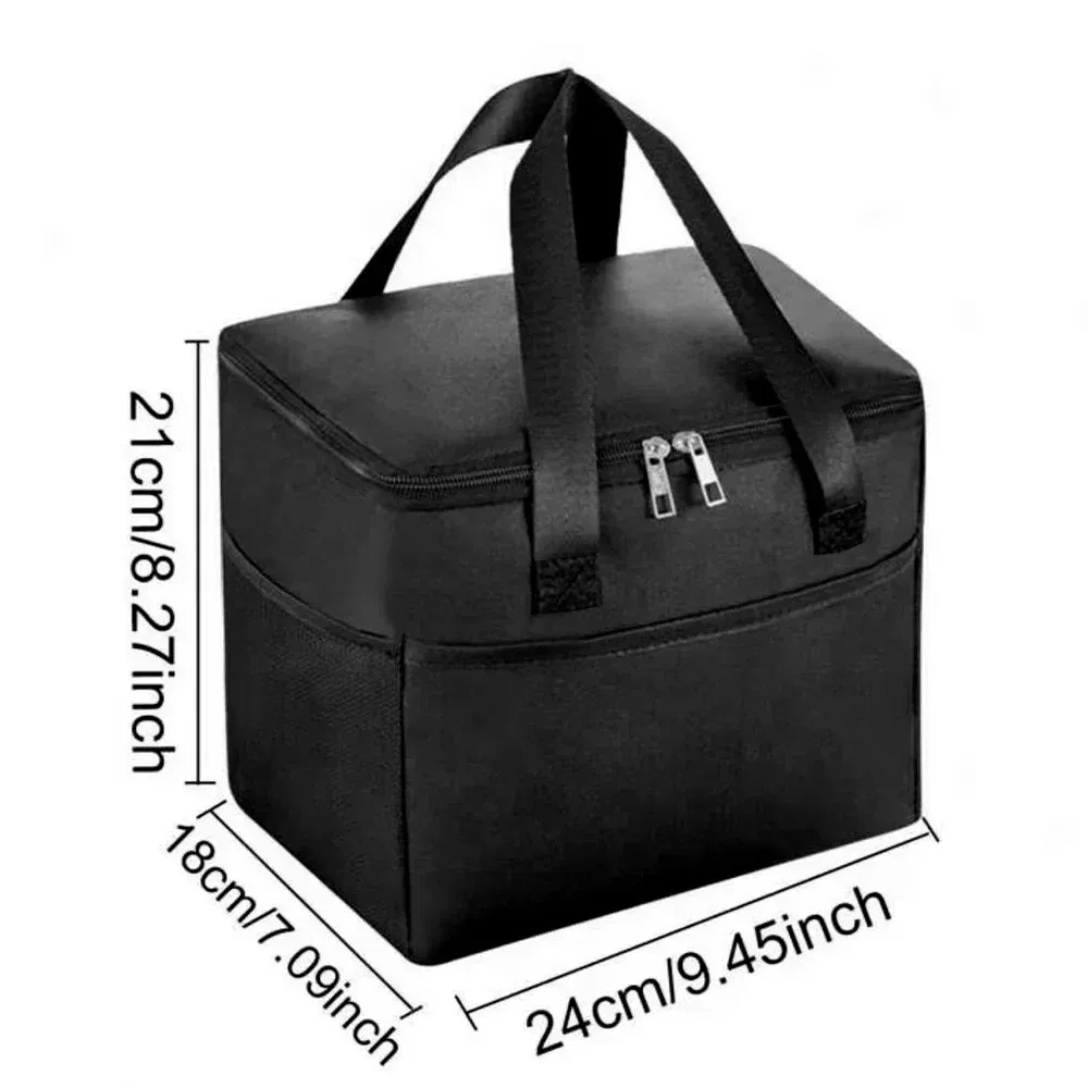 Color: MULTI - Thermal Bag Portable Lunch Bags Insulated Cooler Bag Food Bento Bags Printing Gold Letter Series Travel Picnic Storage Ice Bags