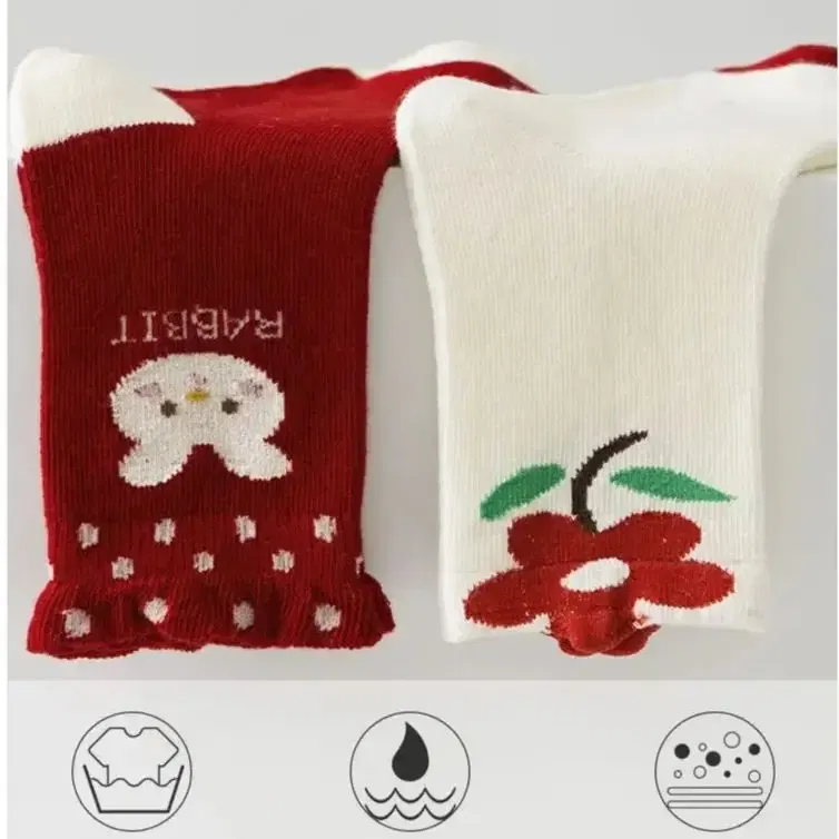 Color: GRAY, Size: 14T - Kids Autumn Socks Cute Red Floral Pattern Sock Girls New Year Calf Socks Children's Socks 5 Pairs Cotton Socks