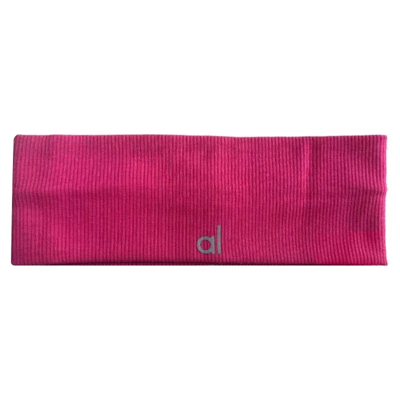 Color: Blue - al yoga Sports headband for men and women Sweatwapping headband Edge Yoga headband Headband