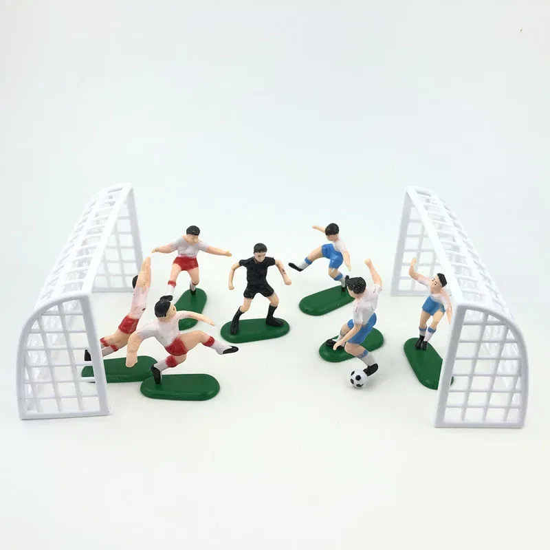 Color: Deep Sapphire - Soccer Cake Decorations Soccer Birthday Party Supplies Soccer Ball Cupcake Topper