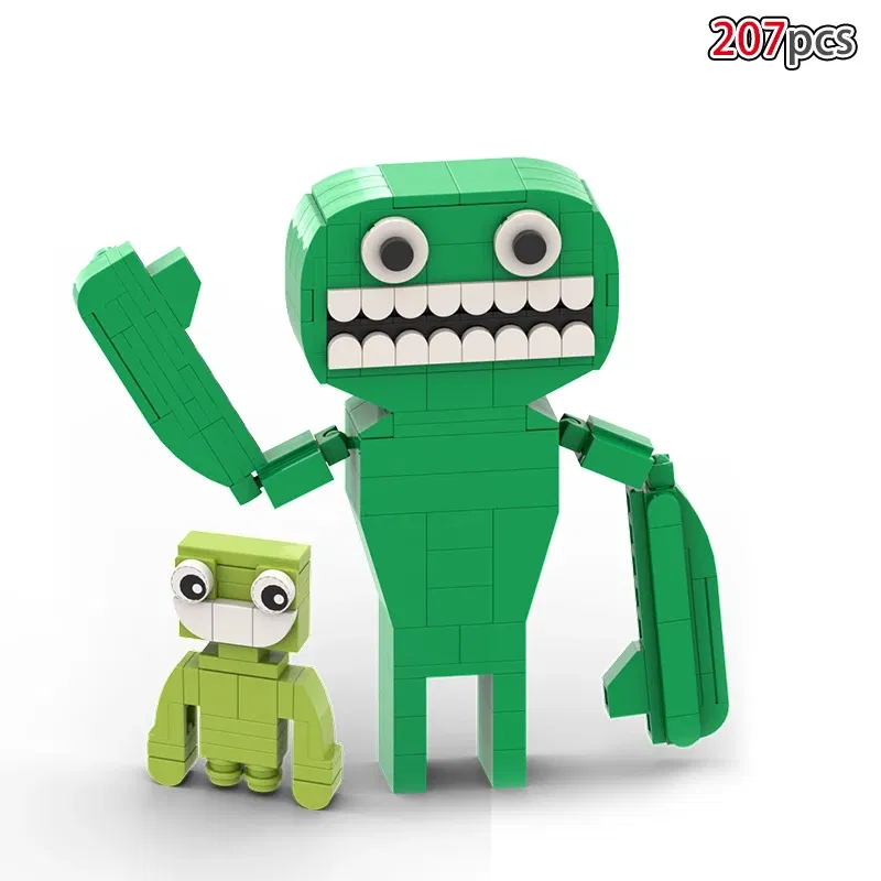Color: black - Monster Garten of BanBan Building Blocks Toys Set Anime Action Figure Animal Bricks Toys Set for Kids Boys Birthday Easter Gift