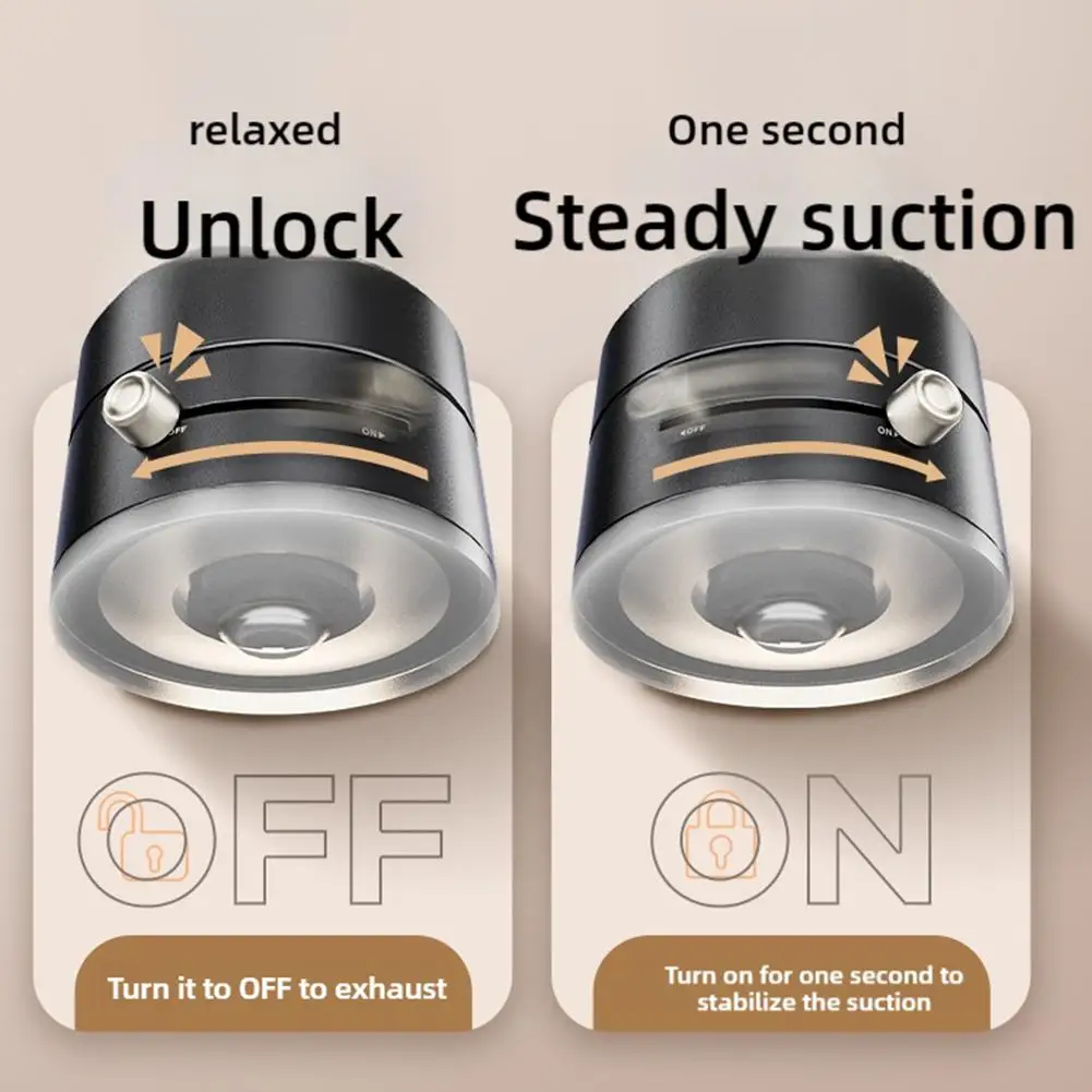 Color: Yellow - 180 Degree Adjustable Vacuum Suction Cup Folding Magnetic Mobile Phone Holder Foldable For Magsafe Lazy Car Suction Cup Holder