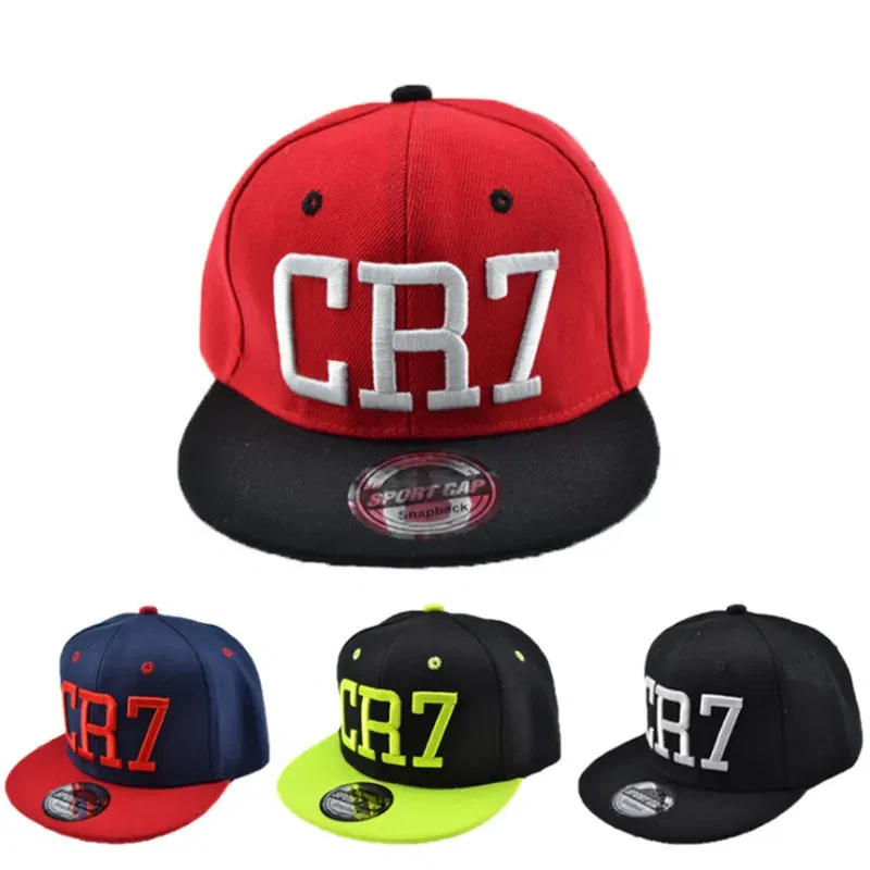 Color: black - New Fashion Children Ronaldo Cr7 Neymar Njr Baseball Cap Hat Boys Girls Kids Messi Snapback Hats Hip Hop Caps Gorras