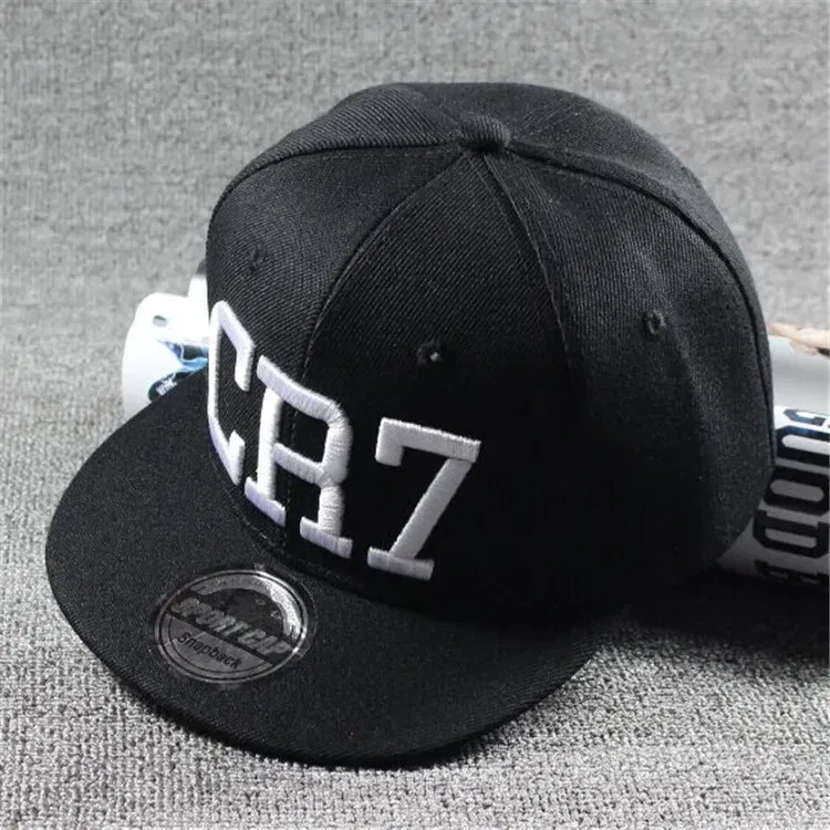 Color: black - New Fashion Children Ronaldo Cr7 Neymar Njr Baseball Cap Hat Boys Girls Kids Messi Snapback Hats Hip Hop Caps Gorras