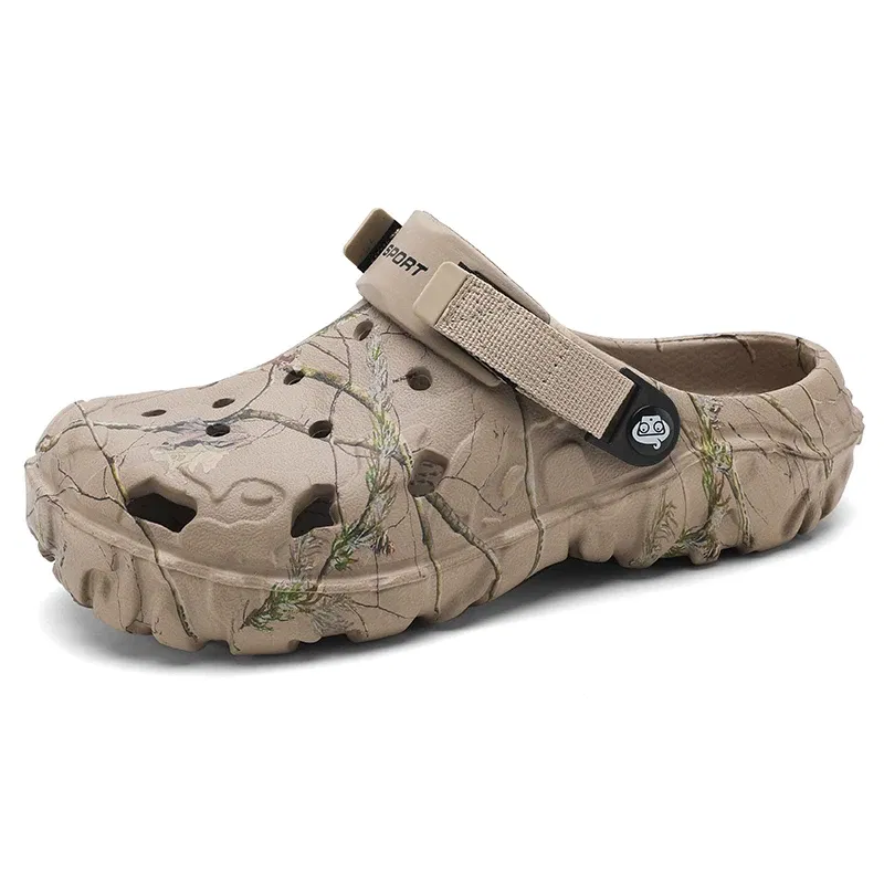 Color: MULTI, Shoe Size: 41 - Men Summer Slippers Thick Sole Mens Clogs Sandals Hollow Breathable Flip Flops Sandals Shoes Fashion Beach Slippers