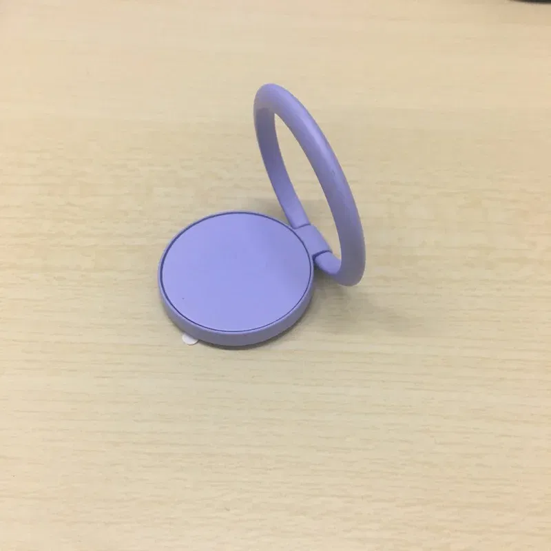Color: PURPLE - Ring Buckle Phone Holder Stand All Metal Paint Mobile Phone Buckle  Finger Ring Phone Holder for Phone Iphone Accessories