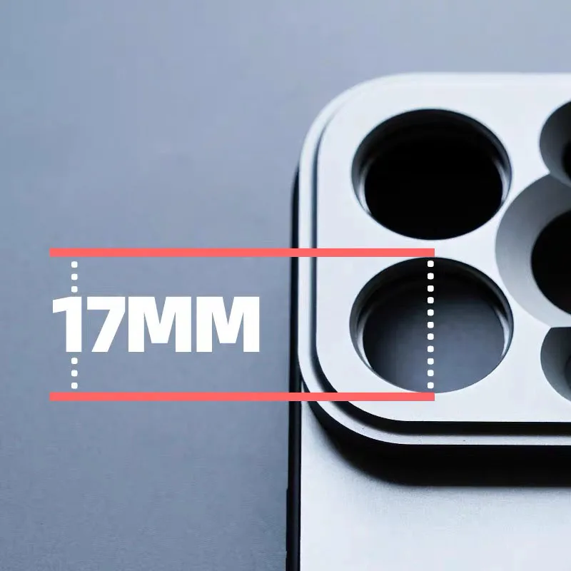 Color: WHITE - 17MM Thread Phone Case for iPhone 14 15 16 Plus Pro Max Anamorphic Macro Wide Angle 17MM Lens Mount Phone Case for Ulanzi Kaise