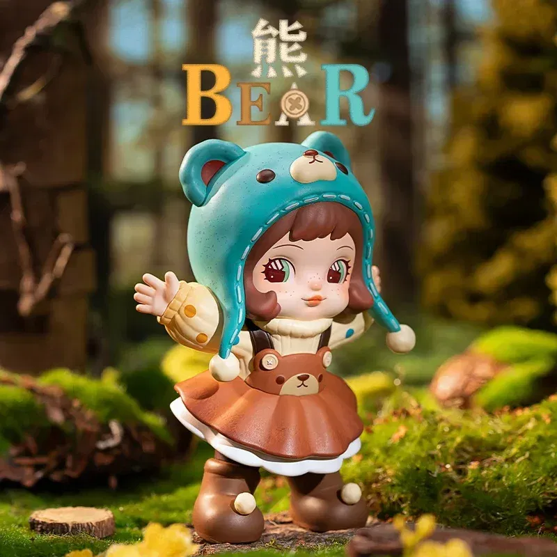Color: GRAY - In Stock Rolife: Xia Lin Forest Children Series Blind Box Building Blocks Trendy Play Assemble Mobile Models Anime Collection