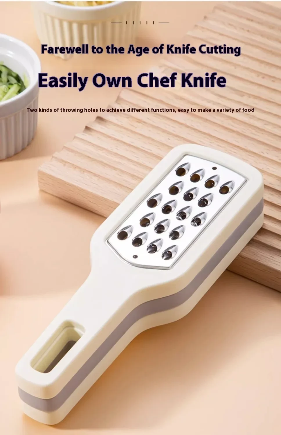 3 In 1 Cheese Grater Portable Handheld Stainless Steel Vegetable Grater Kitchen Tools