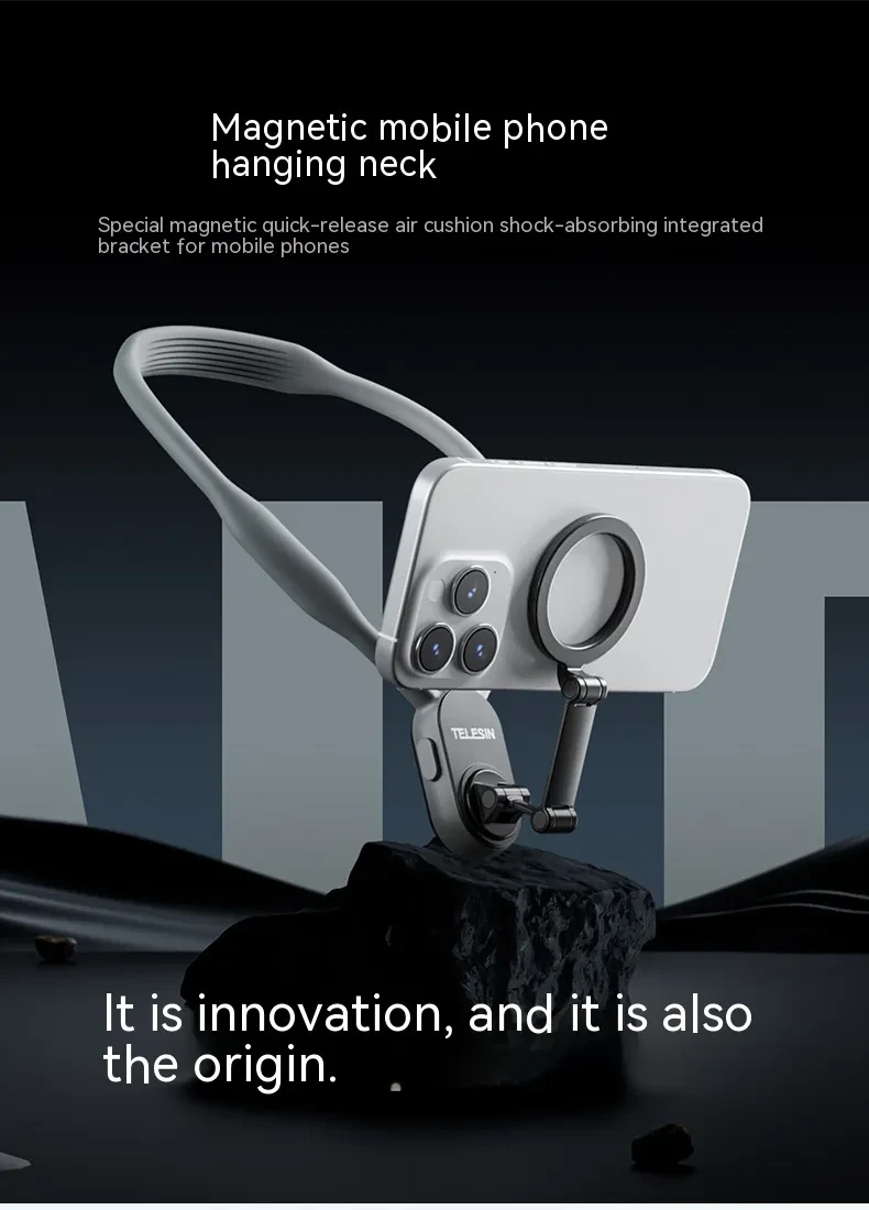 Silicone Phone Magnetic Neck Mount Quick