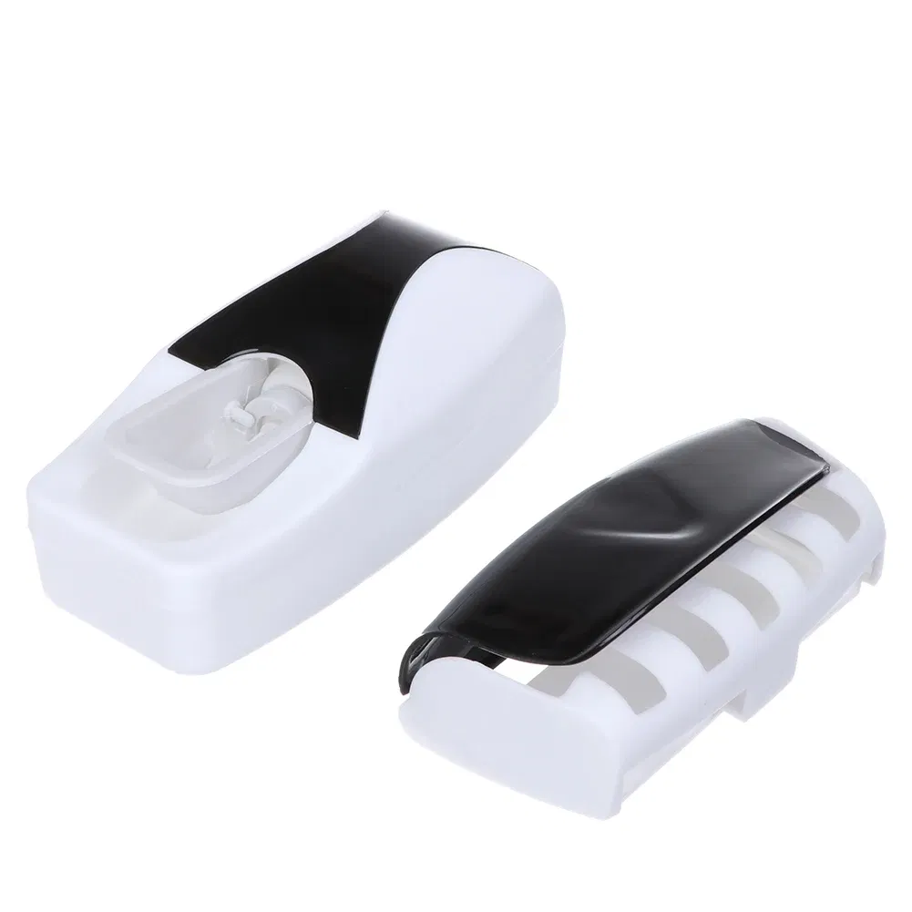 Color: black, Ships From: CHINA - Toothbrush Holder Automatic Toothpaste Dispenser Set Dustproof Sticky Suction Wall Mounted Toothpaste Squeezer Bathroom Holder