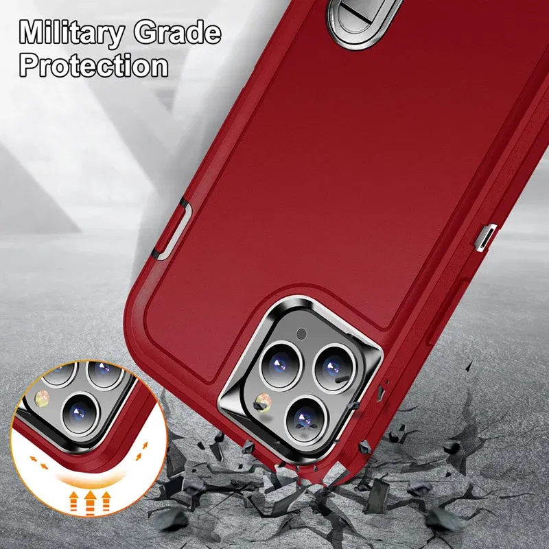 Color: Brown, Material: POLYESTER - PKCASE Shockproof Case For iPhone 13 Mini 12 11 Pro Max 6 7 8 Plus Bracket Protective Cover For iPhone X XS XR SE 2020 2022