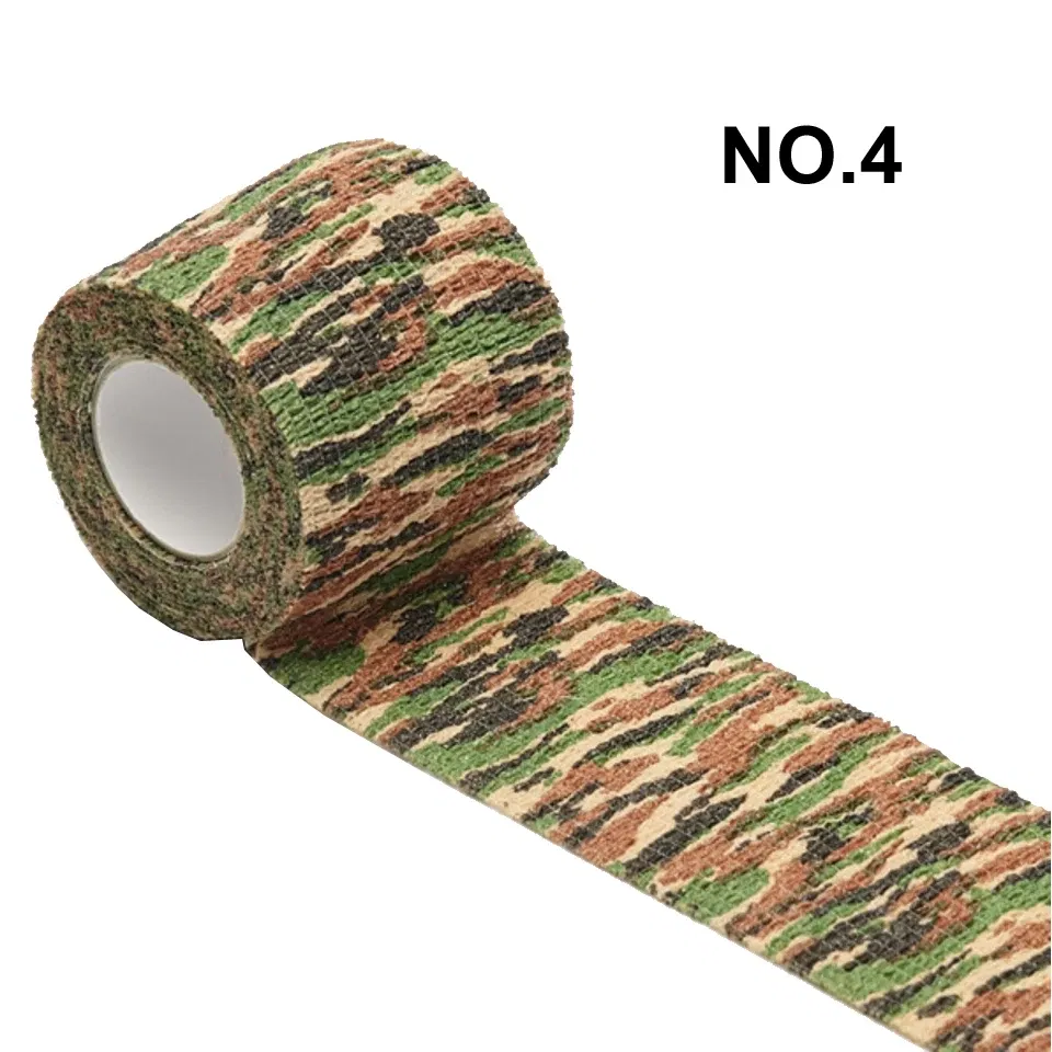 Color: GRAY - 1pc Disposable Self-adhesive Flex Elastic Bandage Tape For Tattoo Handle Grip Tube Wrap Elbow Sport Stick Accessories 5*450cm