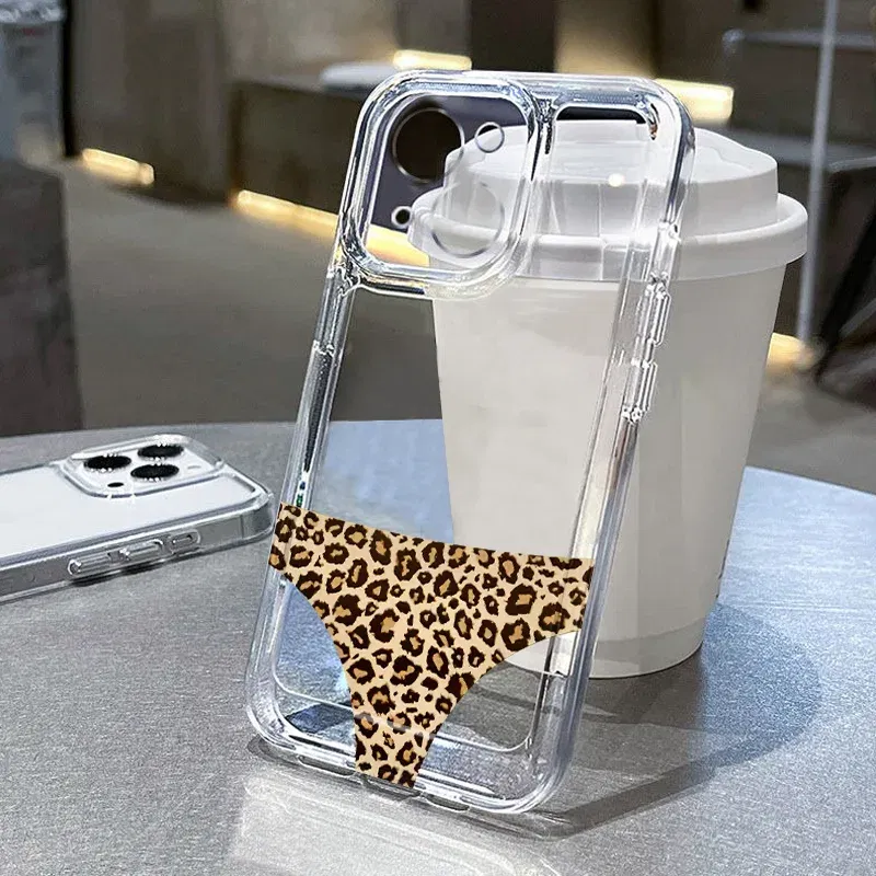 Color: Clear, Ships From: CHINA, Material: leather - for IPHONE 15 case 14 13 12 11 PROMAX 7 8 PLUS X XR XS MAX Leopard print soft silicone anti-drop and shock-proof