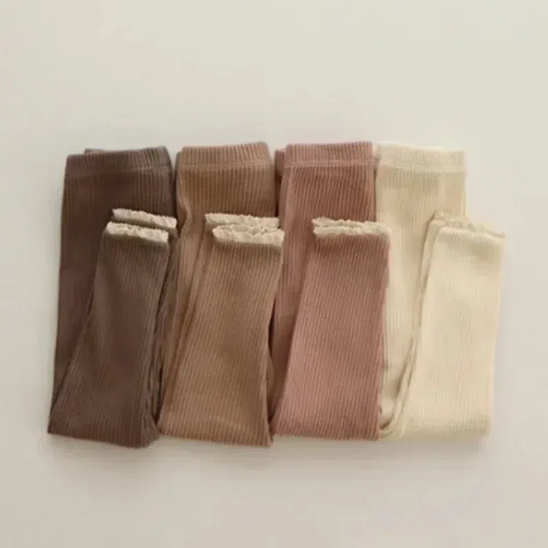Color: Blue, Kid Size: 24M - New Infant Patchwork Leggings Cotton Baby Long Pants Toddler Girl Leggings Baby Clothing Autumn Kids Trousers