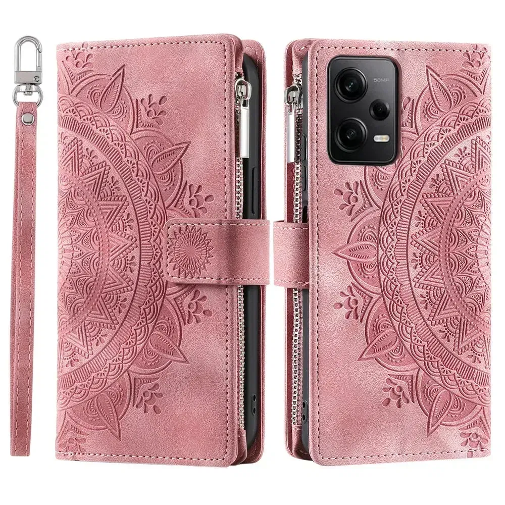 Color: milky, Material: Plastic - For Poco X7 F6 X6 X5 Pro X3 NFC 5G Zipper Wallet Case Crossbody Book Shell Xiaomi Poco M7 Pro M6 F5 M5 C75 3 X 7 M 6 Flip Cover