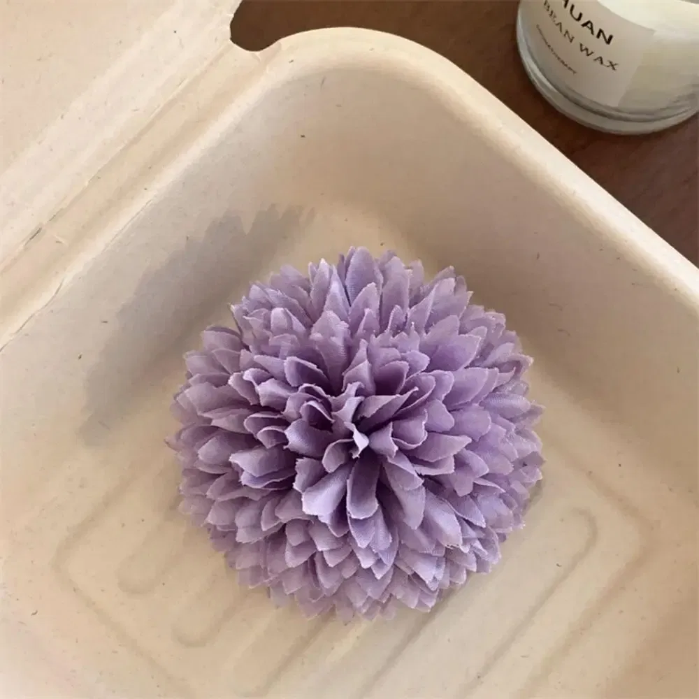 Color: Blue - Purple Flower Hair Clip Cute Sweet Hairpin Seaside Vacation Beach Photography Headwear Hair Accessories