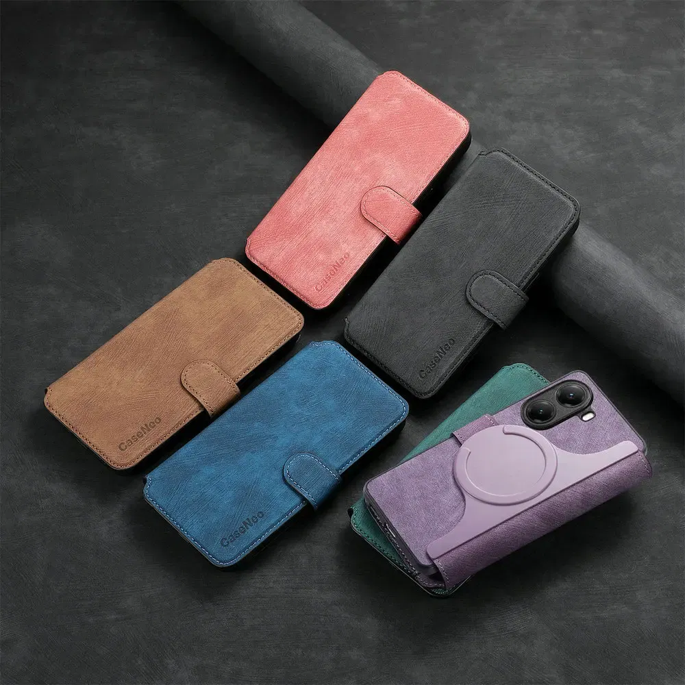 Color: Brown, Material: POLYESTER - Detachable 2IN1 Leather Card Funda for Xiaomi Poco F7 X7 M7 Pro 5G Luxury Case Magnetic Wallet Etui Poco X7 Pro F 7 Ultra Cover