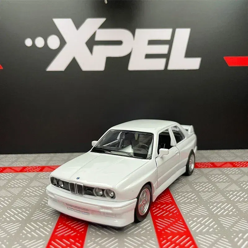 Color: Red - 1:36 BMW M3 E30 1987 Porsche 911 Turbo Audi Quattro Alloy Car Model Diecasts & Toy Vehicles Collect Car Toy Boy Birthday gifts