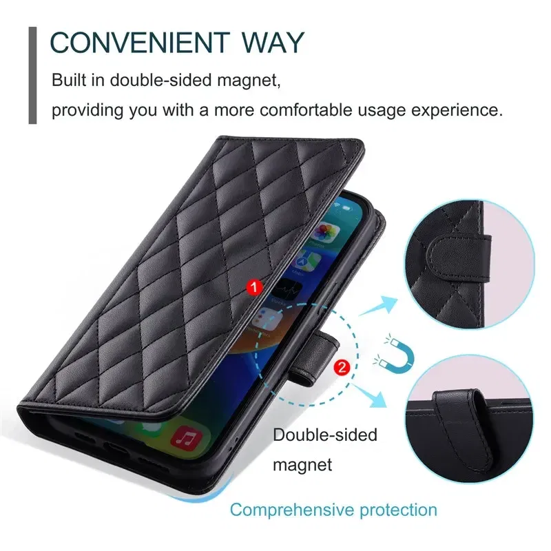 Material: Microfiber, Color: green - Long lanyard Flip Leather Case for Samsung Galaxy Note 20 Ultra 10 9 8 Plus A10 A20E A30 A50 A70 A51 A71 A21S Wallet Card Cover