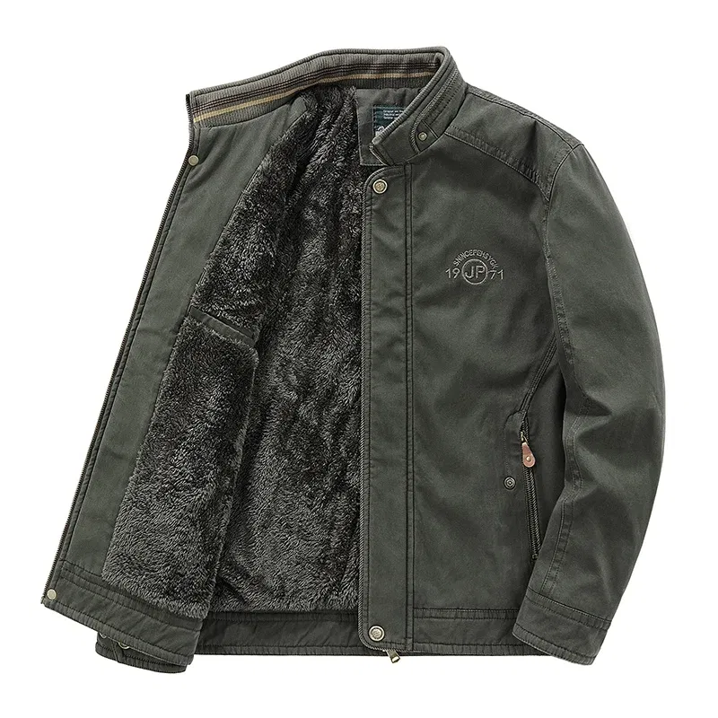 Color: green, Size: 5XL - Men Zipper Fleece Jackets Military Waterproof Windproof Cargo Jacket Outdoor Multi-pockets Tactical Climb Fishing Cycling Jacket