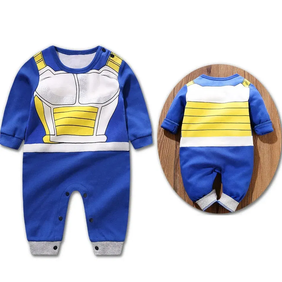 Color: SKY BLUE, Kid Size: 18M - Anime Clothes Baby? Vegeta? Rompers Newborn? Kuririn? Roshi Training Outfit Infant Kids Halloween Cartoon Cosplay Costume Jumpsuit