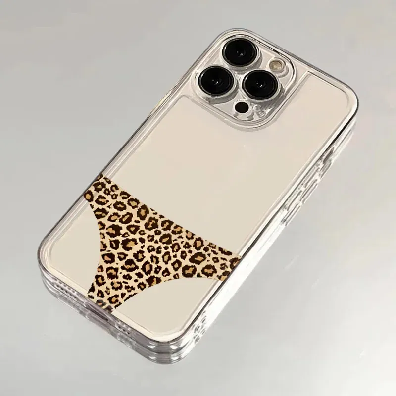 Color: Clear, Ships From: CHINA, Material: plastic - for IPHONE 15 case 14 13 12 11 PROMAX 7 8 PLUS X XR XS MAX Leopard print soft silicone anti-drop and shock-proof