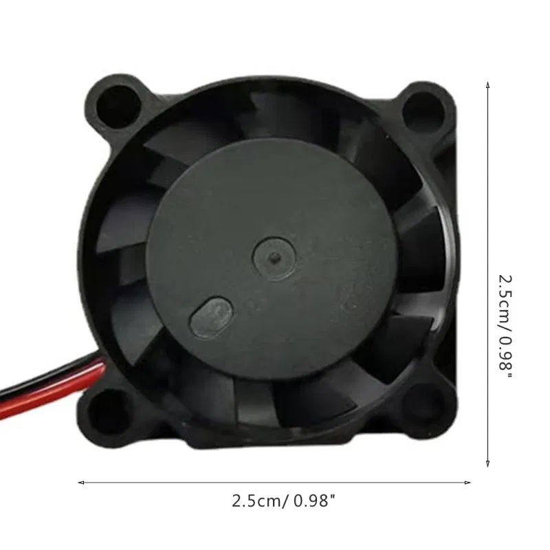 Color: Blue, Blade Color: black, RGB Support: NO RGB - 2507 Mini Brushless Cooling Fan 5V/12V/24V Hydraulic Bearing Heatsink Heat Dissipation Radiator